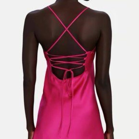INTERMIX BackgroundeNYC Pink Mini Dress - Picture 3 of 4
